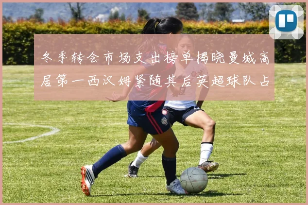冬季转会市场支出榜单揭晓曼城高居第一西汉姆紧随其后英超球队占据五席
