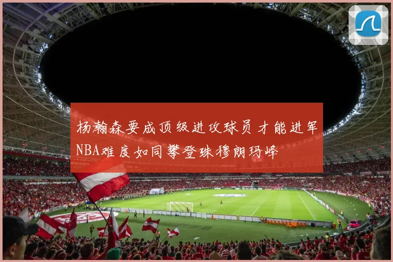 杨瀚森要成顶级进攻球员才能进军NBA难度如同攀登珠穆朗玛峰